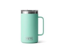 YETI Rambler Mug, Vacuum Insulated Stainless Steel Stackable Mug with Magslider Lid, Seafoam, 24 oz (710 ml)