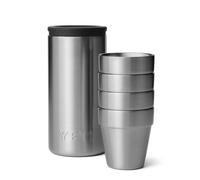 YETI Rambler Shot Glasses and Carrying Case Stainless Steel