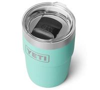 YETI Rambler Stackable Cup with Durasip Ceramic Lining, Vacuum Insulated, Stainless Steel Cup with Magslider Lid, Seafoam, 8 oz (236 ml)