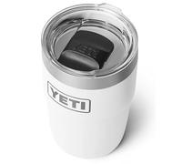 YETI Rambler Stackable Cup with Durasip Ceramic Lining, Vacuum Insulated, Stainless Steel Cup with Magslider Lid, White, 8 oz (236 ml)