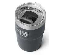 YETI Rambler Stackable Cup with Durasip Ceramic Lining, Vacuum Insulated, Stainless Steel Cup with Magslider Lid, Charcoal, 8 oz (236 ml)
