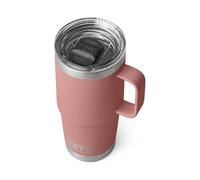 YETI Rambler, Stainless Steel Vacuum Insulated Travel Mug with Stronghold Lid, Sandstone Pink, 20 oz (591 ml)