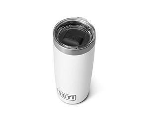 Yeti Rambler, Stainless Steel, Vacuum Insulated Tumbler w/Magslider Lid, White, 10oz (296 ml)