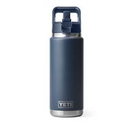 YETI Rambler C Straw Bottle, Stainless Steel Vacuum Insulated Bottle with Straw Cap, Navy, 26 oz (769 ml)
