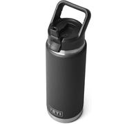 YETI Rambler Straw Bottle, Stainless Steel Vacuum Insulated Bottle with Leakproof Straw Cap, Black, 26 oz (769 ml)