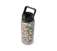 YETI Rambler Straw Bottle, Stainless Steel Vacuum Insulated Bottle with Straw Cap, Tan/Camo, 26 oz (769 ml)