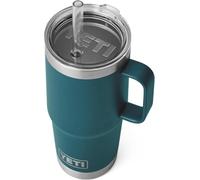 YETI Rambler Straw Mug, Stainless Steel Vacuum Insulated Mug with Straw Lid, Agave Teal, 25 oz (739 ml)