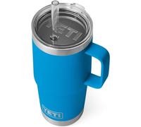 YETI Rambler Straw Mug, Stainless Steel Vacuum Insulated Mug with Straw Lid, Big Wave Blue, 25 oz (739 ml)