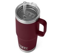 YETI Rambler Straw Mug, Stainless Steel Vacuum Insulated Mug with Straw Lid, Wild Vine Red, 25 oz (739 ml)