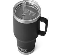 YETI Rambler Straw Mug, Stainless Steel Vacuum Insulated Mug with Stronghold Lid, Black, 35 oz (1 l)