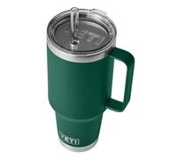 YETI Rambler Straw Mug, Stainless Steel Vacuum Insulated Mug with Stronghold Lid, Black Forest Green, 42 oz (1.2 l)
