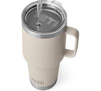 YETI Rambler Straw Mug, Stainless Steel Vacuum Insulated Mug with Stronghold Lid, Cape Taupe, 35 oz (1 l)