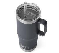 YETI Rambler Straw Mug, Stainless Steel Vacuum Insulated Mug with Stronghold Lid, Charcoal, 25 oz (739 ml)