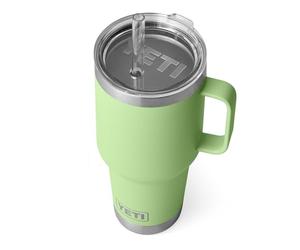 YETI Rambler Straw Mug, Stainless Steel Vacuum Insulated Mug with Stronghold Lid, Key Lime, 35 oz (1 l)
