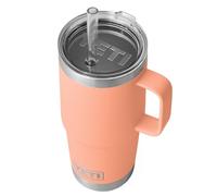 YETI Rambler Straw Mug, Stainless Steel Vacuum Insulated Mug with Stronghold Lid, Lowcountry Peach, 25 oz (739 ml)