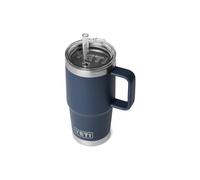 YETI Rambler Straw Mug, Stainless Steel Vacuum Insulated Mug with Stronghold Lid, Navy, 25 oz (739 ml)