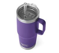 YETI Rambler Straw Mug, Stainless Steel Vacuum Insulated Mug with Stronghold Lid, Peak Purple, 25 oz (739 ml)