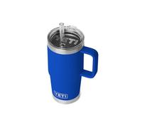 YETI Rambler Straw Mug, Stainless Steel Vacuum Insulated Mug with Stronghold Lid, Royal Blue, 25 oz (739 ml)