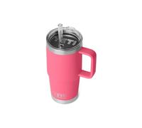 YETI Rambler Straw Mug, Stainless Steel Vacuum Insulated Mug with Stronghold Lid, Tropical Pink, 25 oz (739 ml)