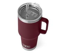 YETI Rambler Straw Mug, Stainless Steel Vacuum Insulated Mug with Stronghold Lid, Wild Vine Red, 35 oz (1 l)