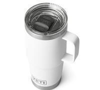 YETI Rambler Travel Mug, Stainless Steel Vacuum Insulated Mug with Stronghold Lid, White, 20 oz (591 ml)
