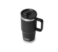 YETI Rambler Travel Straw Mug, Stainless Steel Vacuum Insulated Mug with Colour-Matched Straw Lid, Black, 20 oz (591 ml)