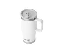YETI Rambler Travel Straw Mug, Stainless Steel Vacuum Insulated Mug with Colour-Matched Straw Lid, White, 20 oz (591 ml)