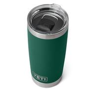 YETI Rambler Tumbler, Vaccum Insulated Stainless Steel Tumbler with Magslider Lid, Black Forest Green, 20 oz (591 ml)