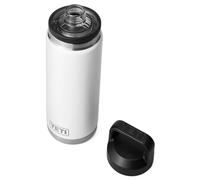 Yeti Rambler Vaccum Insulated Stainless Steel Bottle with Chug Cap, White, 760ml (26oz)