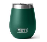 YETI Rambler Wine Tumbler, Vacuum Insulated Stainless Steel Tumbler with Magslider Lid, Black Forest Green, 10 oz (296 ml)