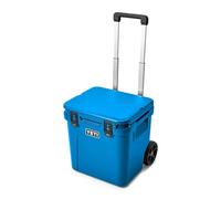 YETI Roadie 48 Wheeled Cool Box (Big Wave Blue) - Portable Cooler Box with PermaFrost Insulation - Fits 76 Cans or 24.5 kg Ice - Ice Cooler on Wheels for Camping & Outdoor Use - 5 Year Warranty