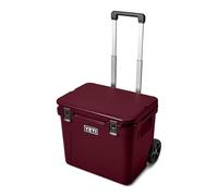 YETI Roadie 60 Wheeled Cool Box, Insulated Hard Cooler, Wild Vine Red