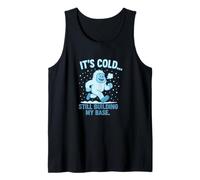 Yeti Runner Base Building Joke Big Foot Winter Run Tank Top