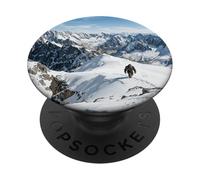 Yeti Snow Mountain Peak Hidden Creature Mystery Graphic PopSockets Adhesive PopGrip