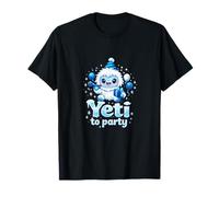 Yeti to Party Kawaii Chibi yeti Party Graphic T-Shirt