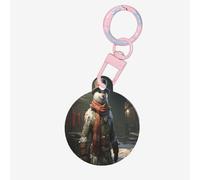 Yeti Warrior Dog Tags for Pets,Round Acrylic Pet ID Tags,Perfect for Small to Large Dogs and Cats,Cute & Functional