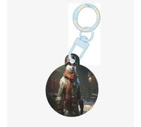 Yeti Warrior Dog Tags for Pets,Round Acrylic Pet ID Tags,Perfect for Small to Large Dogs and Cats,Cute & Functional
