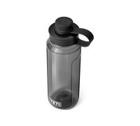 YETI Yonder 34 oz (1L) Water Bottle with Tether Cap, Charcoal | Lightweight BPA Free Water Bottle with 100% Leakproof Tether Cap for Hiking & Travel, Dishwasher Safe