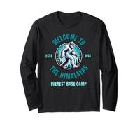 Yeti's Welcome to the Himalayas Everest Base Camp Nepal Trek Long Sleeve T-Shirt