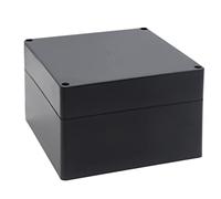 YETLEBOX Watertight Junction Box, IP67 Waterproof Project Box Durable ABS Plastic Electronic Enclosure Case for DIY Electrical Project Black 6.30" x 6.30" x 3.54"(160 x 160 x 90 mm)