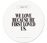 Yetmadi Black And White Inspirational Christian Round Mouse Pad, Minimalist Jesus Scripture Prayer Mousepad, Modern Bible Verse Non-Slip Base Desktop Protection Mouse Mat for Home Office,8.7x8.7Inches