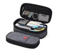 YETONADO Large Capacity Pencil Cases Students Pencil Bag Pouch Holder Box for Girls Boy Office Stationery Organizer School Supplies(Black)