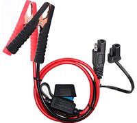 YETOR YD-03 SAE Alligator Clip, SAE Quick Release Crocodile Clips Adapter with 2FT 10AWG, SAE Clamp Plug, Charging Port Cable for Cars, Motorcycles (SAE Clamp),White