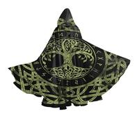 YETTA YANG Yule Life of Tree Viking Celts Pagan Wicca Halloween Hooded Robe Cloak for Women Holiday Party Hoodies Cape Men Cosplay Costumes