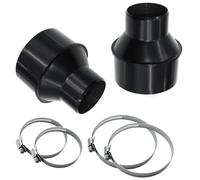 YETTAT 4" to 2-1/2" Hose Cone Reducer Attachment for Dust Hoses and Dust Collection Systems, 2-Pack Stainless Steel Clamp Connector