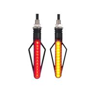 YEUDWUA Universal Left Right Motorcycle Turn Signal Light Motorbike Indicator Lamp License Plate DRL Moto Flasher Tail Brake Bulbs(F)