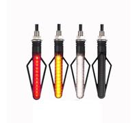 YEUDWUA Universal Left Right Motorcycle Turn Signal Light Motorbike Indicator Lamp License Plate DRL Moto Flasher Tail Brake Bulbs(H)