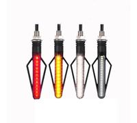 YEUDWUA Universal Left Right Motorcycle Turn Signal Light Motorbike Indicator Lamp License Plate DRL Moto Flasher Tail Brake Bulbs(G)