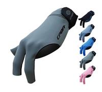 YEUEK CPBA Billiard Glove, 3 Finger Pool Glove for Left Hand, Durable, Double Stitched Snooker Cue Sports Glove, Popular Sizes for Men and Women