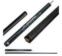 YEUEK Little Monster Cyber 2 Piece Carbon Fiber Jump Cue Black Technology Pool Stick 41" 12.9mm Chip with Soft Leather Bag